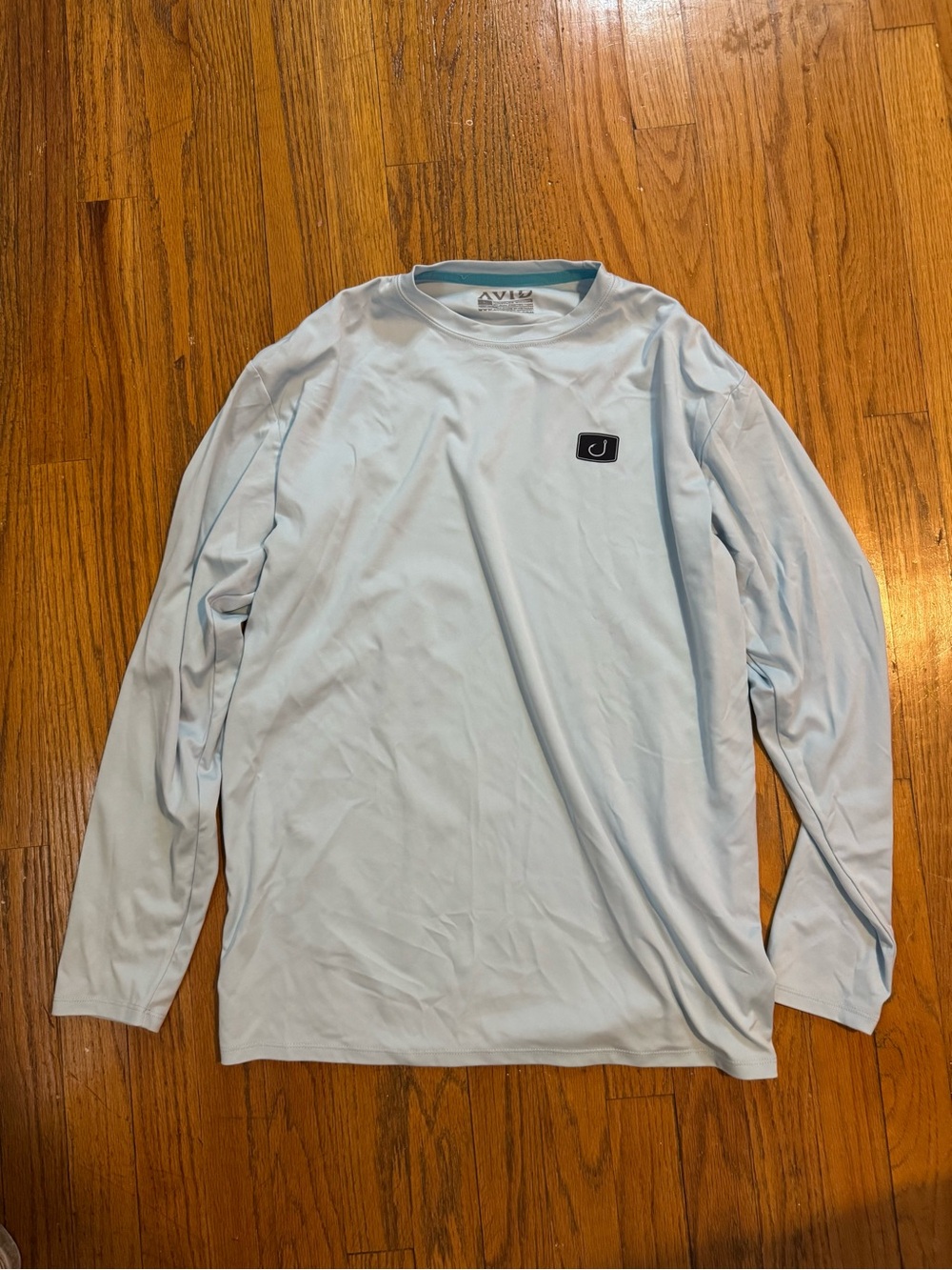 Avia Light Blue Long-Sleeve Performance Tee